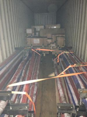 Sea-rail combined transport export
